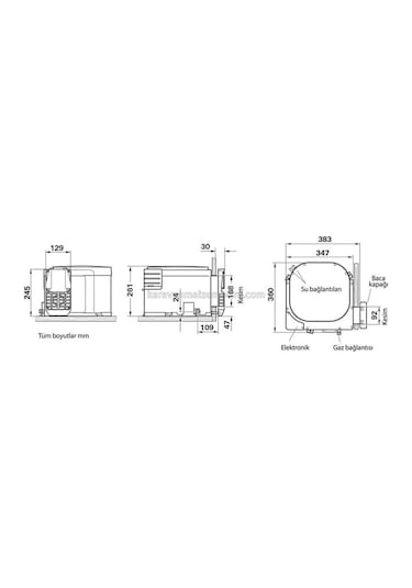 Truma B10 Boiler Karavan Su Isıtıcısı 10 Litre - 12v-256