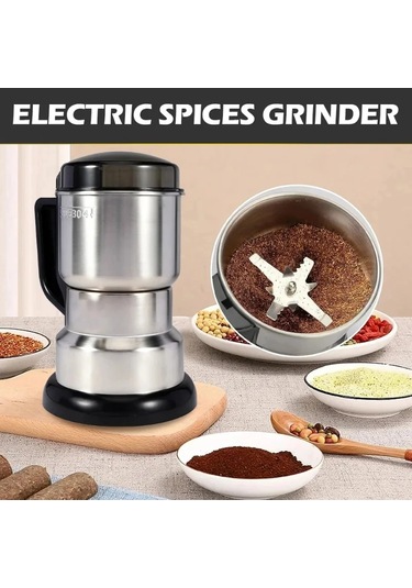 Myinkai 400w 304 Paslanmaz Elektrikli Değirmeni Sekiz Sayfa Gümüş - Siyah