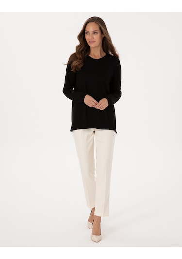 Pierre Cardin Kadın Siyah Kazak /triko 50316393-vr046 Siyah