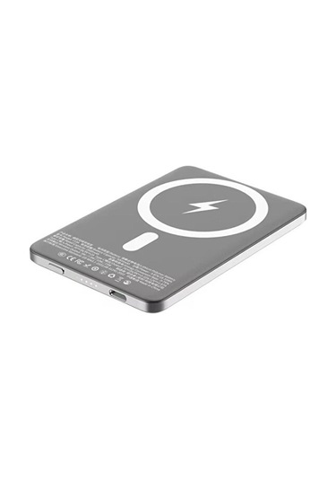 Mercansa Sonx Manyetik Kablosuz Şarj Taşınabilir Alüminyum Alaşım Powerbank- 5000mah Hızlı Şarj Ultra İnce Renkli