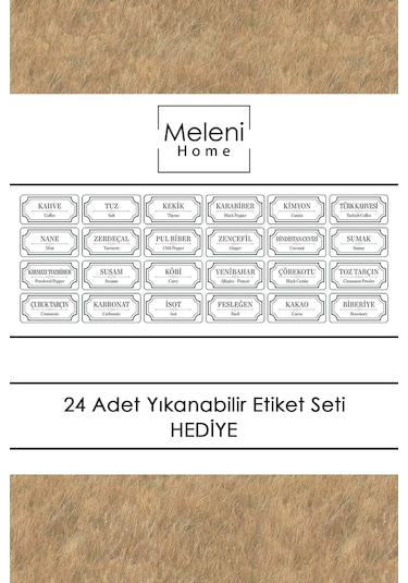 6'lı Etiketli Ve Kilitlenebilir Hava Almaz Kapaklı Baharatlık Seti - Baharatlık Gri Antrasit