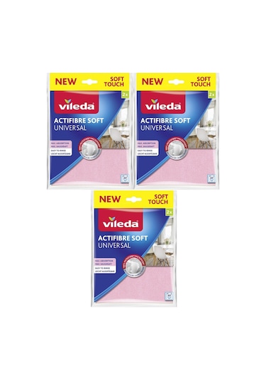 Vileda Actifibre Soft Universal Mikrofiber Bez 3 x 2'li