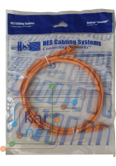 Hcs T06-00422 Utp Cat6 Lsoh Patch Cord 0.5M-25M Turuncu-Gri