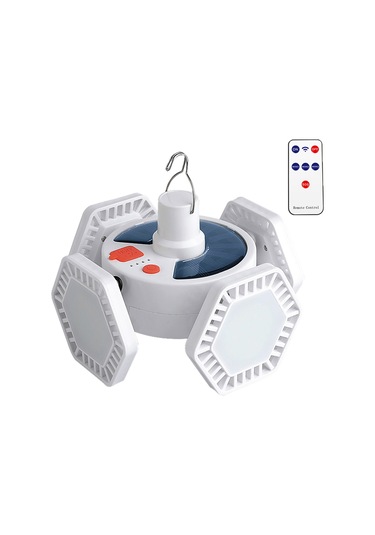 V169 4 Taraflı Açık Kamp Işıkları Solar Şarj Acil Çadır Işıkları Destek Telefon Şarjı Rc Versiyonu