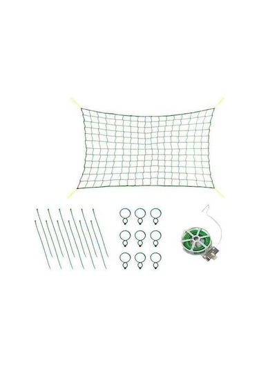 Pazly Dayanıklı Bahçe Filesi Tırmanan Bitkiler İçin 16x6 Ft, Salatalık, Domates, Yeşil Pp Materyal, Pratik Destek