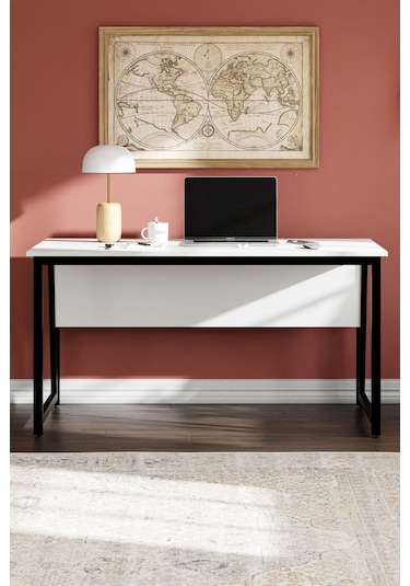 Ms2 Çalışma Masası,ofis Masası - 70x140 Cm - Beyaz Ms2 - 140 - Beyaz