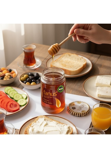 Fanus Organik Süzme Çiçek Balı 850 G