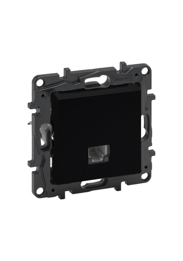 Legrand Raventi Serisi Rj11 Telefon Prizi 1 Çıkış Siyah - 768629