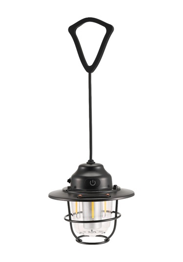 Açık Hava Aydınlatma Kamp Işıkları Şarj Edilebilir El Işıkları Siyah Siyah