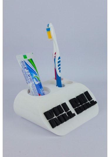 Kill Bill - Dekoratif Diş Fırçalık Beyaz