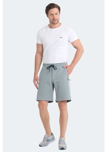 Slazenger Vılte 2 Li Set Erkek Şort Koyu Gri - Su Yeşili