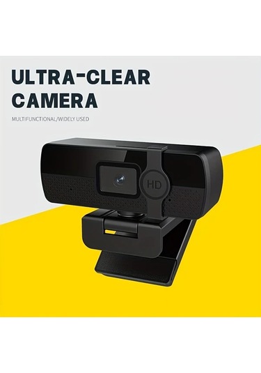 Xuweiwei Black- Hotu Usb Web Kamera Otomatik Odaklama 4k Video 360 Derece Döner Taban Pc Laptop Uyumlu