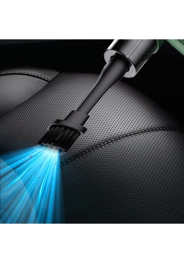 Shineyee Güçlü Emişli Katlanabilir Kablosuz El Tipi Araç Ve Ev Temizleme Cihazı, Yeşil 1300mah Pil