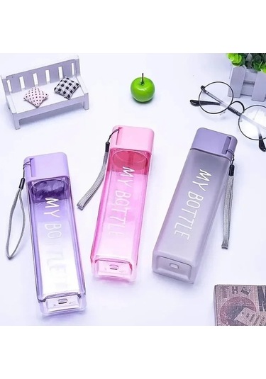 Maoyaya Şeffaf Kare İçme Bardağı Mate 1 Adet Plastik Taşınabilir Su