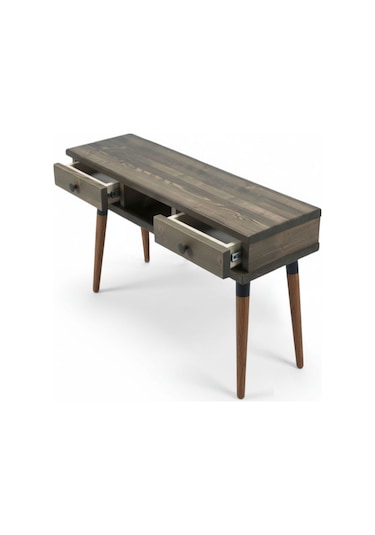 Mobenta Modest Entry Masif Ahşap Dresuar, 2 Çekmece & 1 Bölme - 120 Cm, Cv Ceviz