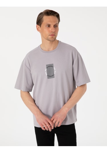 Pierre Cardin Erkek Gri Tişört 50310155-vr024 Gri