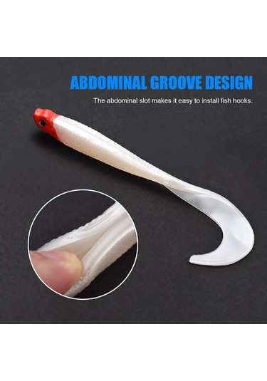 Reedark 5 Adet Tpe Yumuşak Biyomimetik Balık Yemleri - Esnek Kuyruk Ve 3b Göz Tasarımı İle Tatlı/salt Su Balıkçılığı