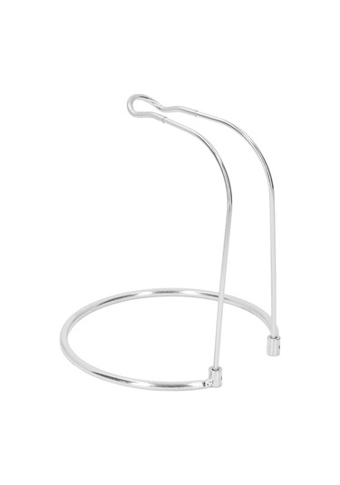 Xiyyadms Stokaj Makinesi Rafı, Paslanmaz Çelik, Hafif Ve Ayrılabilir, Dairesel Taban, U-şekilli Üst Çerçeve, Sabit Konumlandırma, Spinning Makinesi Depolama Ve Gösterim İçin Kısa Tip Gümüş