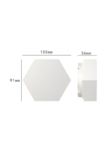 Geeksen Duvar Lambası Yaratıcı Gece Lambası Led Yatak Odası Dekoratif Altıgen Modül Petek Modelleme Lambası Başucu Arka Plan Işıkları Çok Renkli