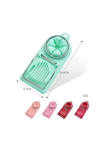 Pazly Cbtx 4fonksiyonlu Yumurta Kesici Mutfak Aracı Paslanmaz Çelik Fantezi Yumurta Kesici Koyu Pembe, Küçük Mutfak Asistanı Koyu Pembe