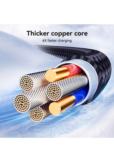 Joyroom S-a42 Crystal Clear Series Fast Charging Data Cable, Usb To 8 Pin Cable, Length: 1.2m Black