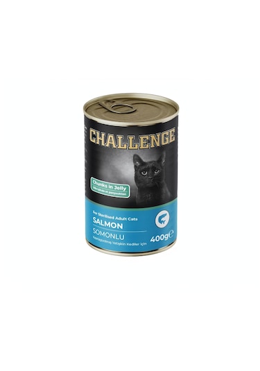 Challenge Somonlu Kısır Kedi Yaş Mama 400gr