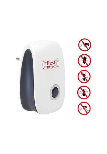 2x Electronic Pest Reject Ultrasound Mouse Cockroach Repeller Device Insect Rats Spider Mosquito Killer Pest Control Household Pest