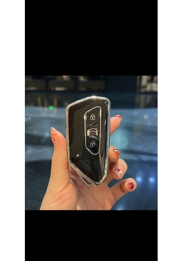 Volkswagen Yeni Golf 8 Passat B9 Superb Anahtar Koruma Kılıfı Siyah Renk