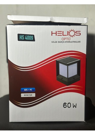 Helios 60w Solar Set Üstü Kumandalı Beyaz Işık Güneş Enerjili Bahçe Aydınlatması 60w Hs-4009