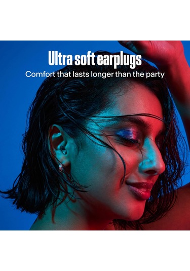 Alpine Partyplug Müzik Kulak Koruma Tıkaçları, 19 Db Gürültü Azaltma Siyah