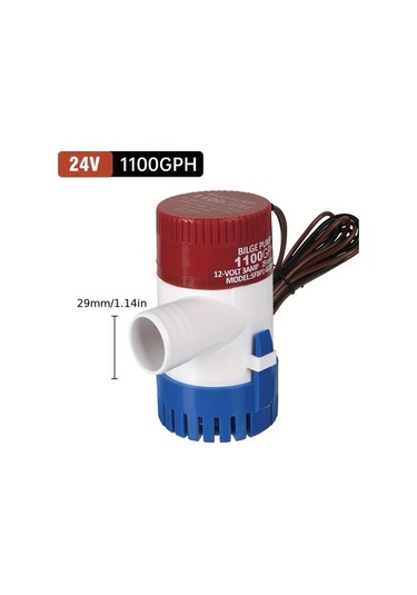 Motion003 24v Sessiz Dalgıç Drenaj Pompası 12v/24v 1100gph Gölet Havuz Spa Tekne Karavan İ