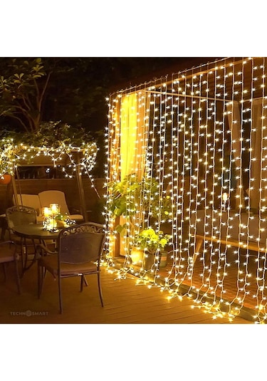 Technosmart 2.5 X 2.5 Metre 8 Fonksiyonlu Perde Led 12 Saçaklı 18