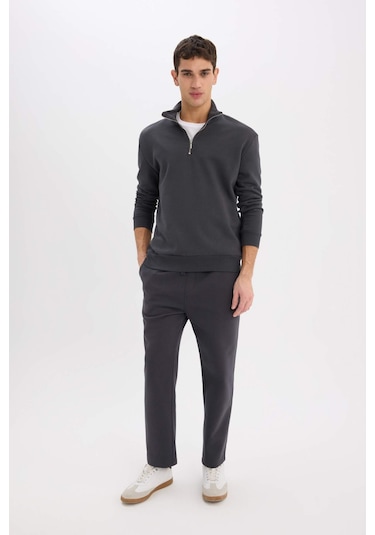 DeFacto Regular Fit Eşofman Altı İçi Polarlı Basic Düz Cepli Beli Bağcıklı Düz Paça D7836AX25SPAR214 DeFacto Regular Fit Eşofman Altı İçi Polarlı Basic Düz Cepli Beli Bağcıklı Düz Paça D7836AX25SPAR214