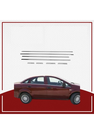 Unc Fiat Linea Cam Çıtası 2007- Paslanmaz Çelik Unc111069