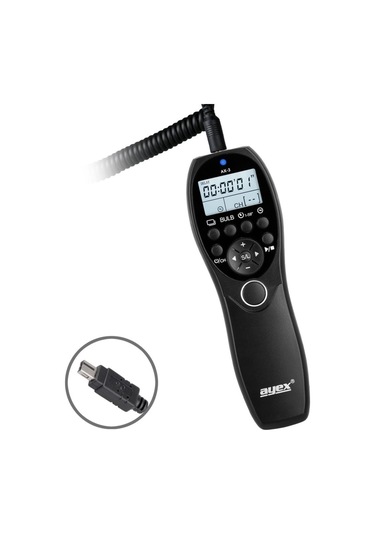 Ayex AX-3 DC2 Nikon için Dijital Zaman Ayarlı Kablolu Kumanda