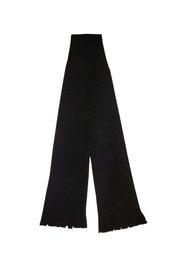 Unisex Siyah Kışlık Polar Atkı Siyah