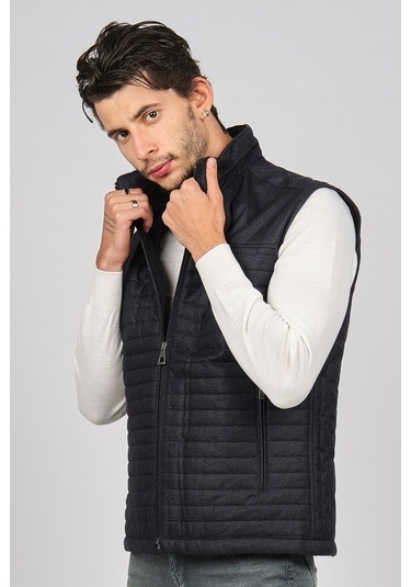 Daynax Erkek Içi Kürklü Cep Detaylı Yelek 492913 Lacivert Lacivert