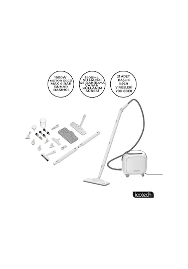 Icotech SC 90 Pro Multi Fonksiyonel Buharlı Temizlik Makinesi