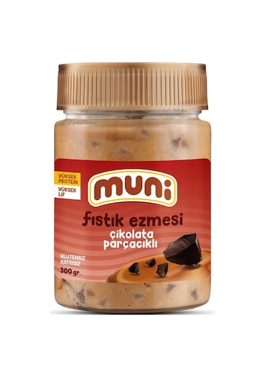 Muni Çikolata Parçacıklı Fıstık Ezmesi 300 G