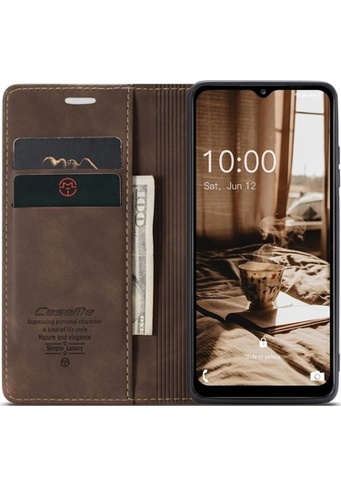 Trendooze Telefon Standı Serisi Samsung Pu Koruyucu Kılıfı Kılıf Kapak Galaxy Uyumlu Deri Cüzdan Caseme A34 5g 013 Pu