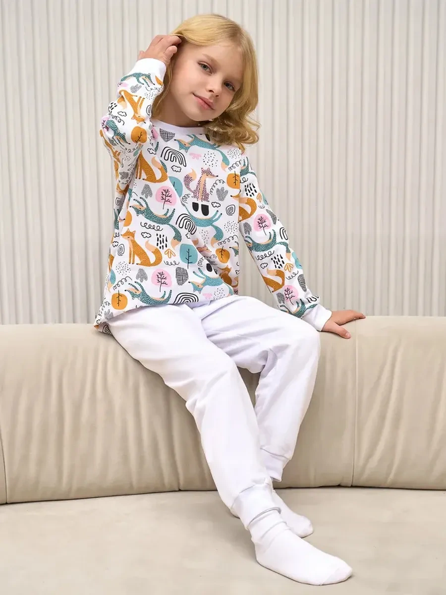 Maska.bear Çocuklar İçin Sıcak Hırka Kumaşlı, Pamuklu İç Astarlı Pijama 14026037 Beyaz