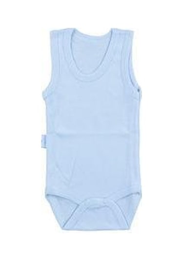 Sebi Bebe Bebek Pamuklu Alttan Çıtçıtlı Askılı Bady-11299 Mavi