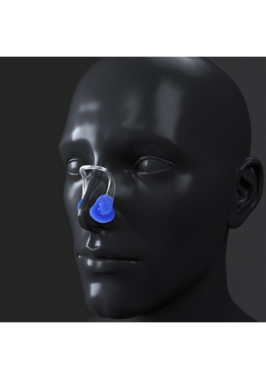 4 Set Burun Klipsi Kulak Tıkacı Beyaz Beyaz