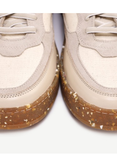 Yargıcı Deri Keten Sneaker 24yeay4472x 017 Bej