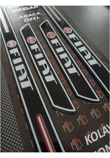 Fiat Marengo Piano Black Kapı Eşiği 4'lü Set