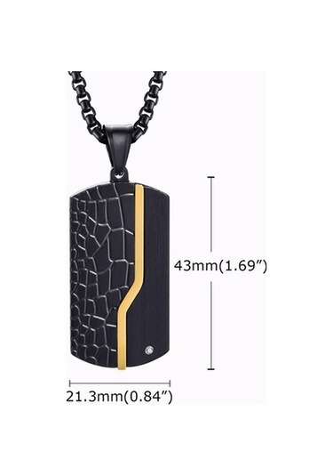 Novahub Altın Gümüş/paslanmaz Çelik Köpek Künyesi Kolye, 3mm70cm, Erkek Moda Kolye Zinciri Altın