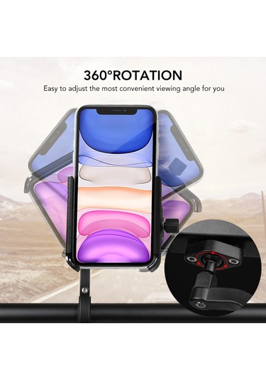 Cyclıngbox-yükseltilmiş Alüminyum Alaşım Bisiklet Cep Telefonu,ya18857r-1 Kırmızı