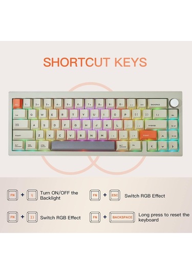 V65 V2 Kablosuz/kablolu Mekanik Klavye Vıa Programlanabilir Yazılım Led Alüminyum Cnc Gövde, Win/mac