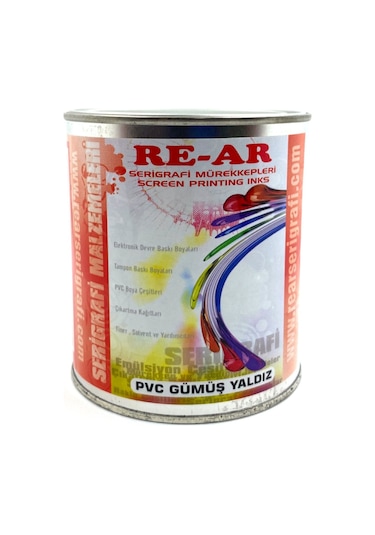Pvc Serigrafi Boyası 1 Kg Renk Seç Gümüş Yaldız