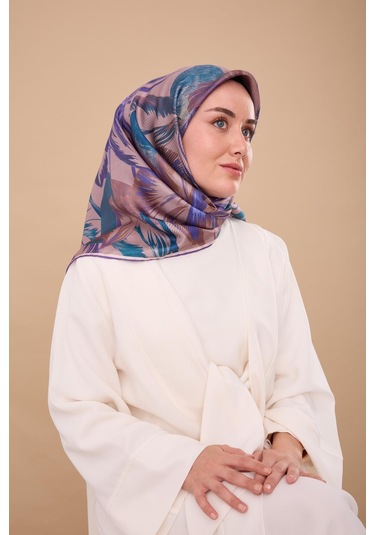 Silk Home Twill İpek Eşarp 11480-78 Pudra Vizon, Saks, Bebe Mavi, Petrol Yeşili, Mor